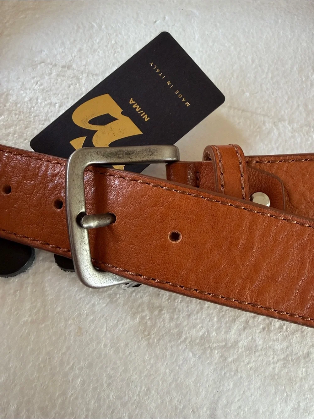 NWT Genuine Leather Men's soft Tan Belt - Classic Casual Style XS 32